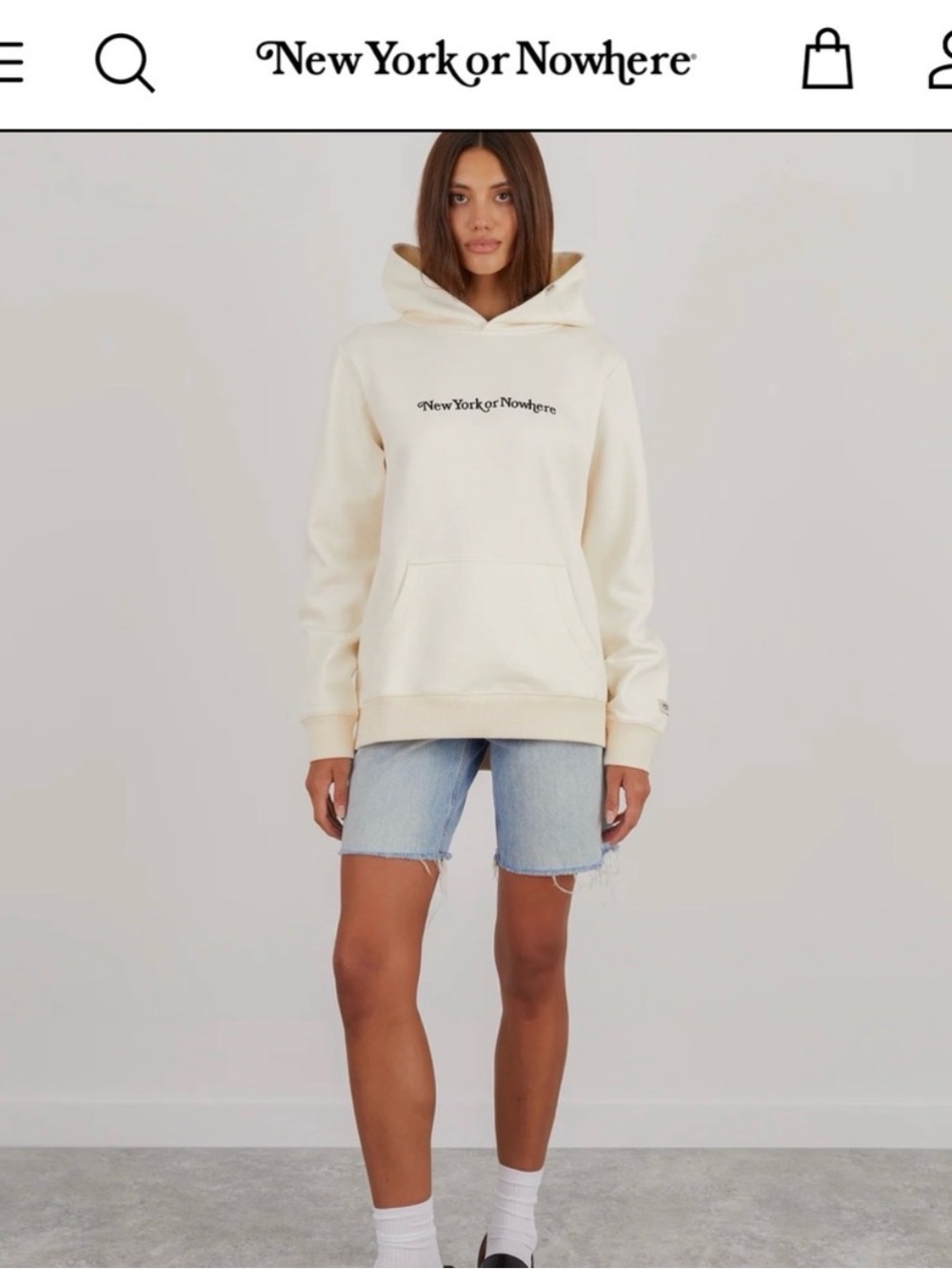 New York Or Nowhere Hooded Sweatshirt M